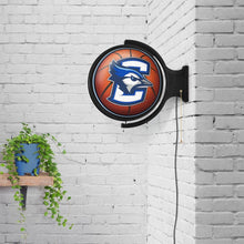 Load image into Gallery viewer, Creighton Bluejays: Basketball - Original Round Rotating Lighted Wall Sign - The Fan-Brand