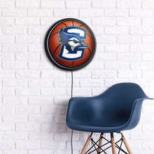 Load image into Gallery viewer, Creighton Bluejays: Basketball - Round Slimline Lighted Wall Sign - The Fan-Brand