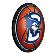 Load image into Gallery viewer, Creighton Bluejays: Basketball - Round Slimline Lighted Wall Sign - The Fan-Brand