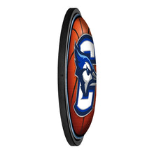 Load image into Gallery viewer, Creighton Bluejays: Basketball - Round Slimline Lighted Wall Sign - The Fan-Brand