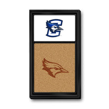 Load image into Gallery viewer, Creighton Bluejays: Dual Logo, Bluejay - Cork Note Board - The Fan-Brand