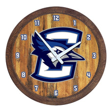 Load image into Gallery viewer, Creighton Bluejays: &quot;Faux&quot; Barrel Top Wall Clock - The Fan-Brand