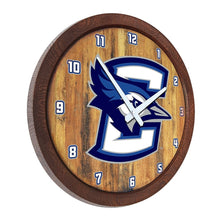 Load image into Gallery viewer, Creighton Bluejays: &quot;Faux&quot; Barrel Top Wall Clock - The Fan-Brand