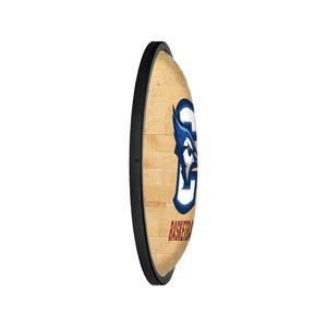 Creighton Bluejays: Hardwood - Oval Slimline Lighted Wall Sign - The Fan-Brand