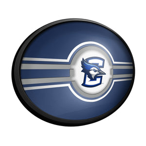 Creighton Bluejays: Oval Slimline Lighted Wall Sign - The Fan-Brand