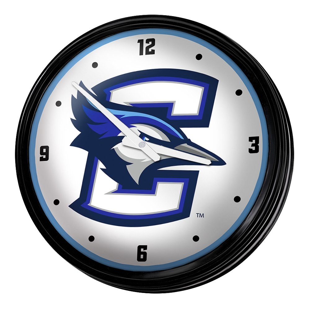 Creighton Bluejays: Retro Lighted Wall Clock - The Fan-Brand