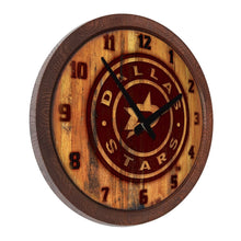 Load image into Gallery viewer, Dallas Stars: Branded &quot;Faux&quot; Barrel Top Wall Clock - The Fan-Brand