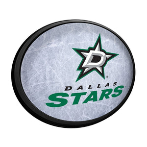 Dallas Stars: Ice Rink - Oval Slimline Lighted Wall Sign - The Fan-Brand