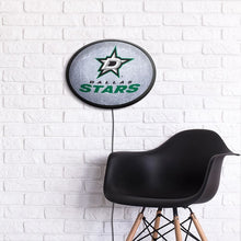 Load image into Gallery viewer, Dallas Stars: Ice Rink - Oval Slimline Lighted Wall Sign - The Fan-Brand