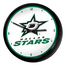 Load image into Gallery viewer, Dallas Stars: Retro Lighted Wall Clock - The Fan-Brand