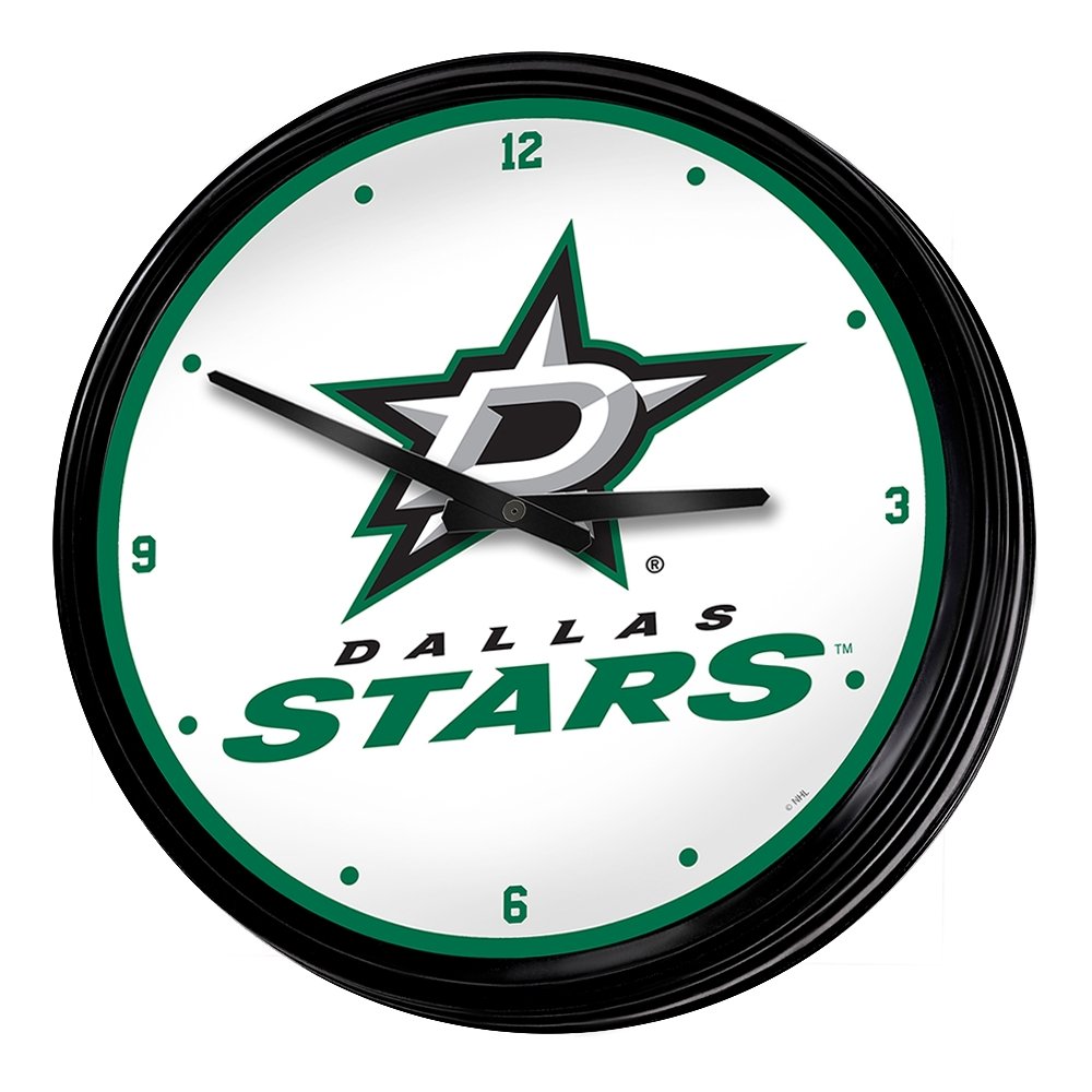 Dallas Stars: Retro Lighted Wall Clock - The Fan-Brand