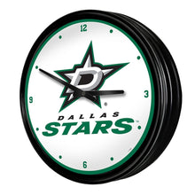 Load image into Gallery viewer, Dallas Stars: Retro Lighted Wall Clock - The Fan-Brand