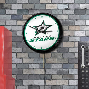 Dallas Stars: Retro Lighted Wall Clock - The Fan-Brand