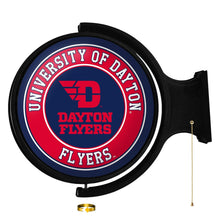 Load image into Gallery viewer, Dayton Flyers: Flyers - Original Round Rotating Lighted Wall Sign - The Fan-Brand