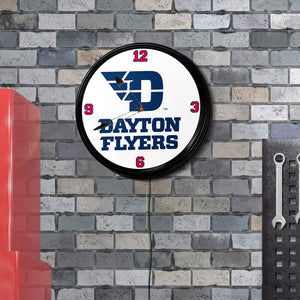 Dayton Flyers: Flyers - Retro Lighted Wall Clock - The Fan-Brand