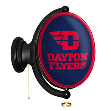 Load image into Gallery viewer, Dayton Flyers: Original Oval Rotating Lighted Wall Sign - The Fan-Brand