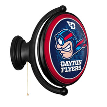 Load image into Gallery viewer, Dayton Flyers: Rudy Flyer - Original Oval Rotating Lighted Wall Sign - The Fan-Brand