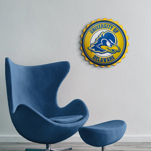 Delaware Blue Hens: Bottle Cap Wall Sign - The Fan-Brand