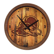 Load image into Gallery viewer, Delaware Blue Hens: Branded &quot;Faux&quot; Barrel Top Wall Clock - The Fan-Brand