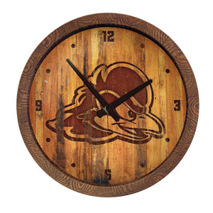 Delaware Blue Hens: Branded "Faux" Barrel Top Wall Clock - The Fan-Brand