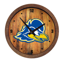 Load image into Gallery viewer, Delaware Blue Hens: &quot;Faux&quot; Barrel Top Wall Clock - The Fan-Brand