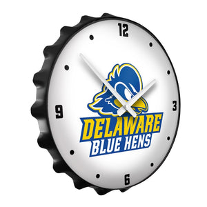 Delaware Blue Hens: Logo - Bottle Cap Wall Clock - The Fan-Brand