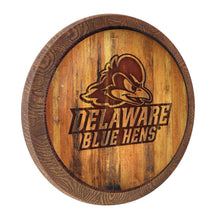 Load image into Gallery viewer, Delaware Blue Hens: Logo - Branded &quot;Faux&quot; Barrel Top Sign - The Fan-Brand