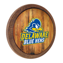 Load image into Gallery viewer, Delaware Blue Hens: Logo - &quot;Faux&quot; Barrel Top Sign - The Fan-Brand