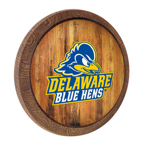 Delaware Blue Hens: Logo - "Faux" Barrel Top Sign - The Fan-Brand