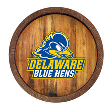 Load image into Gallery viewer, Delaware Blue Hens: Logo - &quot;Faux&quot; Barrel Top Sign - The Fan-Brand