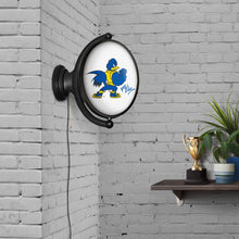 Load image into Gallery viewer, Delaware Blue Hens: Mascot - Original Oval Rotating Lighted Wall Sign - The Fan-Brand