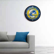 Load image into Gallery viewer, Delaware Blue Hens: Modern Disc Wall Clock - The Fan-Brand