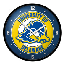 Load image into Gallery viewer, Delaware Blue Hens: Modern Disc Wall Clock - The Fan-Brand