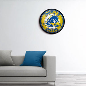 Delaware Blue Hens: Modern Disc Wall Sign - The Fan-Brand