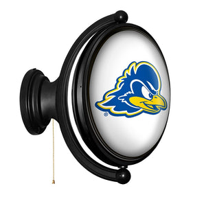 Delaware Blue Hens: Original Oval Rotating Lighted Wall Sign - The Fan-Brand
