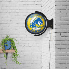 Load image into Gallery viewer, Delaware Blue Hens: Original Round Rotating Lighted Wall Sign - The Fan-Brand