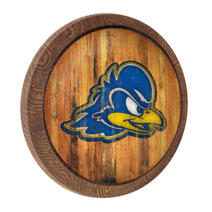 Delaware Blue Hens: Weathered "Faux" Barrel Top Sign - The Fan-Brand