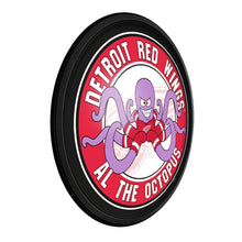 Load image into Gallery viewer, Detroit Red Wings: Al the Octopus - Round Slimline Lighted Wall Sign - The Fan-Brand