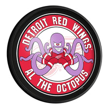 Load image into Gallery viewer, Detroit Red Wings: Al the Octopus - Round Slimline Lighted Wall Sign - The Fan-Brand