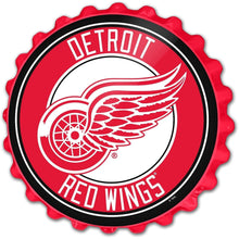 Load image into Gallery viewer, Detroit Red Wings: Bottle Cap Wall Sign - The Fan-Brand