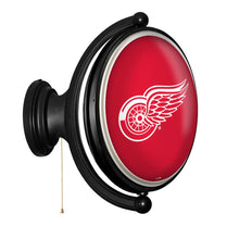 Load image into Gallery viewer, Detroit Red Wings: Original Oval Rotating Lighted Wall Sign - The Fan-Brand