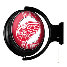 Load image into Gallery viewer, Detroit Red Wings: Original Round Rotating Lighted Wall Sign - The Fan-Brand