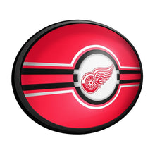Load image into Gallery viewer, Detroit Red Wings: Oval Slimline Lighted Wall Sign - The Fan-Brand