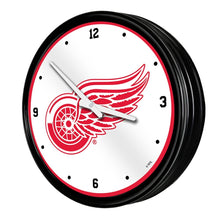 Load image into Gallery viewer, Detroit Red Wings: Retro Lighted Wall Clock - The Fan-Brand