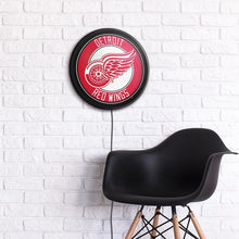Load image into Gallery viewer, Detroit Red Wings: Round Slimline Lighted Wall Sign - The Fan-Brand