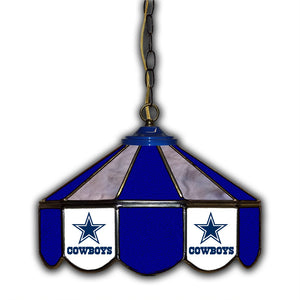 Dallas Cowboys 14-in. Stained Glass Pub Light