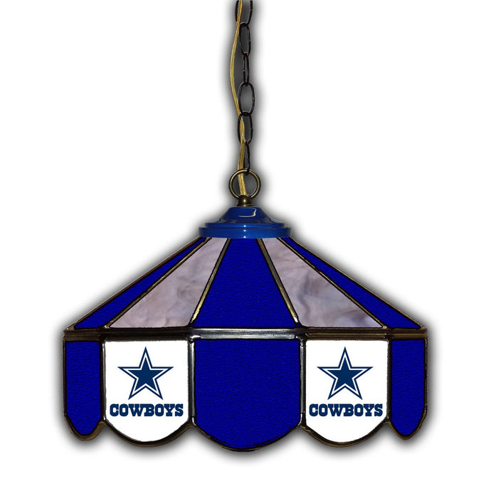 Dallas Cowboys 14-in. Stained Glass Pub Light