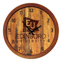 Load image into Gallery viewer, Edinboro Fighting Scots: Branded &quot;Faux&quot; Barrel Top Wall Clock - The Fan-Brand