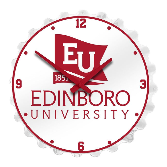Edinboro Fighting Scots: EU Logo - Bottle Cap Wall Clock - The Fan-Brand