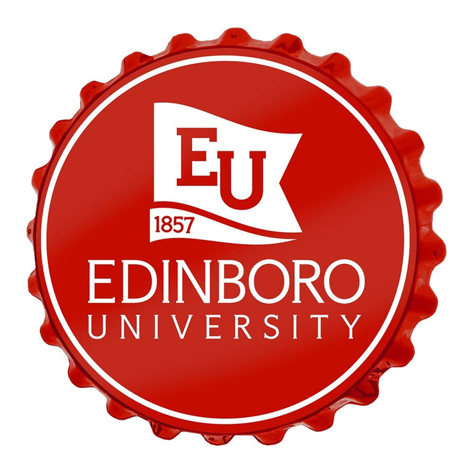 Edinboro Fighting Scots: EU Logo - Bottle Cap Wall Sign - The Fan-Brand